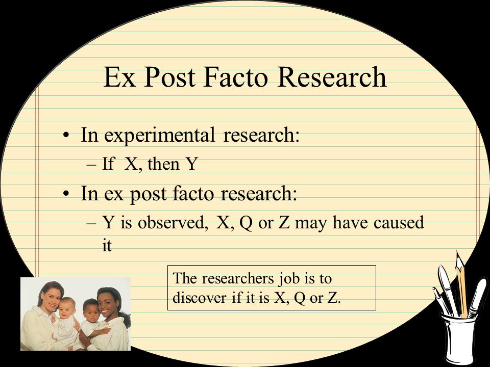 ex post facto research thesis